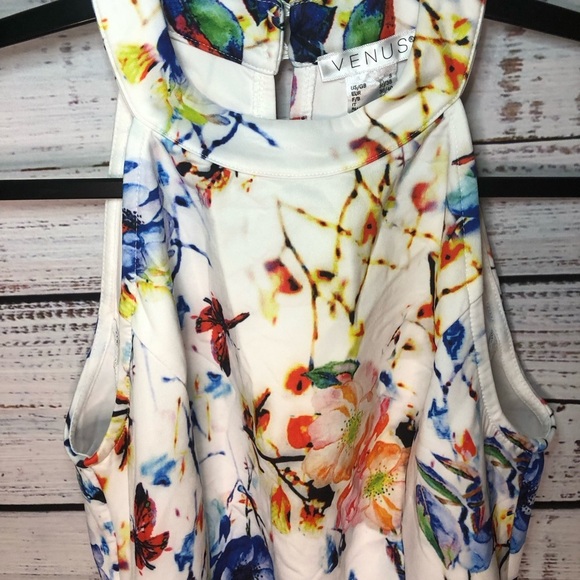 Venus Floral Women's Dress- Multicolor S - Picture 11 of 14